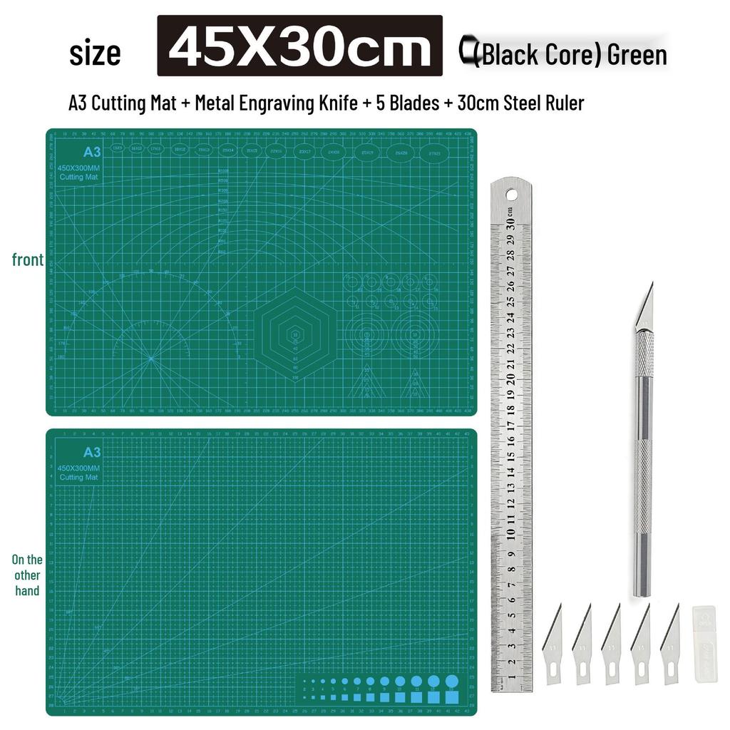 A3 3mm Extra Thick Cutting Mat: Handmade, Durable Pad for Paper Cutting & Writing