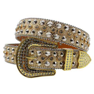 Rhinestone Belt for Women Hip-hop Punk Non-mainstream Trend Versatile Wide Waist Seal Flash Diamond Belt