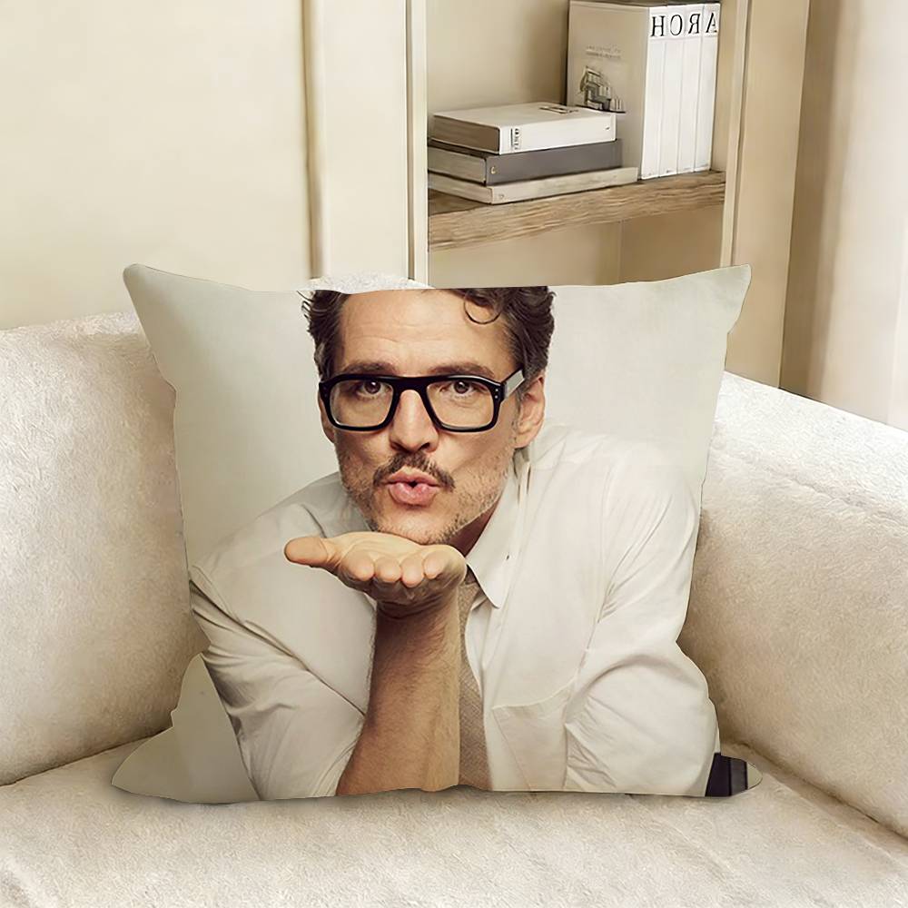 Famous Film and Television Actors PPedro PPascal Various Sizes Square Pillow Case For Car Home Bedchamber Decor