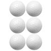 6PCS Synthetic Rubber LED Luminous Golf Ball Bright Attractive for Daytime Night Training Luminous Color Blue