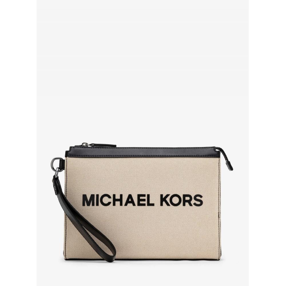 

Michael Kors Cooper Pouch Large 37t5lcou9c96 Natural Black F