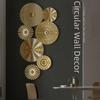 Gold Wall Hanging Decoration Iron Wrought Home Decor Crafts Nordic Style Wall Ornament Livinroom