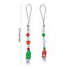Handmade Keychain Colorful Star Pendant Phone Chain Christmas Tree Beaded Strap