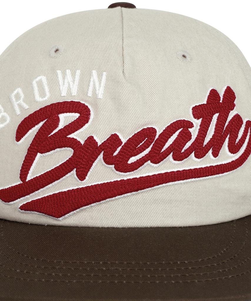BROWNBREATH Coloration Flat Visor Cap - Ivory