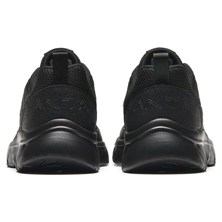 Anta Comfortable Versatile Non-Slip Durable Low-Top Running Shoes Men Sneaker Black 912345580-2
