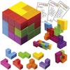 Masudaya Corporation ChaChaCube Colorful Building Blocks Toy for Kids Educational Fun