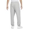 Nike Calça Casual Esportiva Solo Swoosh com Punho Elástico Masculina Parte de Baixo Cinza Escuro Branco DX0816-063