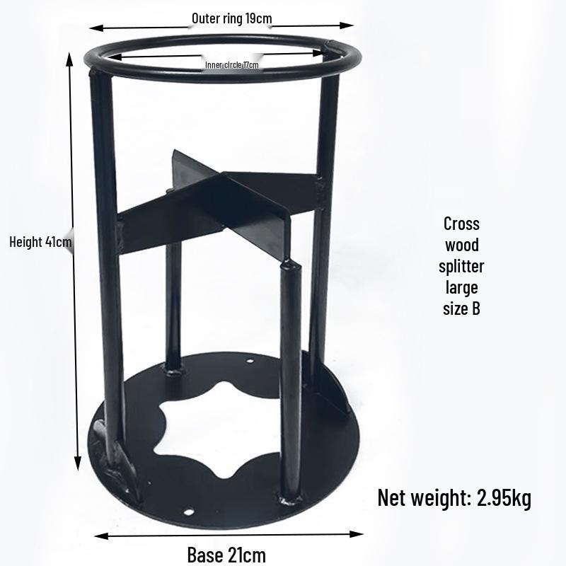 Cross-Type Firewood Splitter: Outdoor and Household Firewood Separator Tool