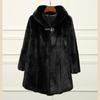 Womens Faux Fur Coat Mid-Length Hooded Oversized Winter Jacket In White Black Beige