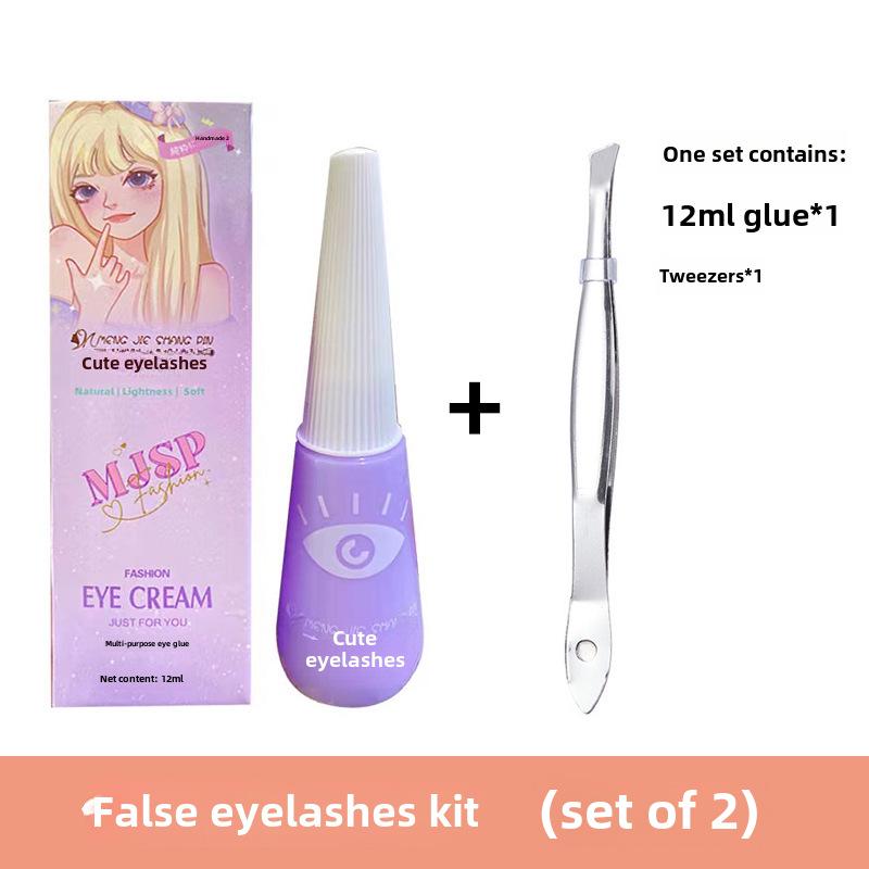 Mengji Shangpin Cool Fox Serie: 12-Reihen Natürliche Dicke Falsche Wimpern mit großer Kapazität, Schräger Fliegenstil, Segmentierte Comic-Büschel.