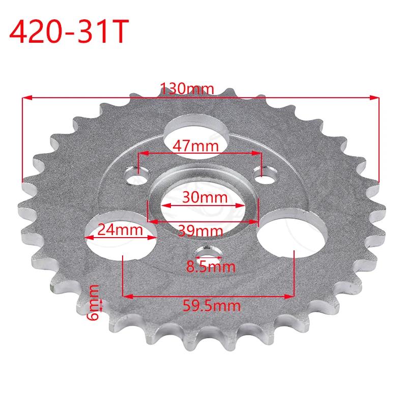 420 24T/26T/29T/31T/35T/37T Motorcycle Accessories Rear Sprocket Monkey Bike Rear Drive Sprocket for Z50A Z50 Z50R Z50J