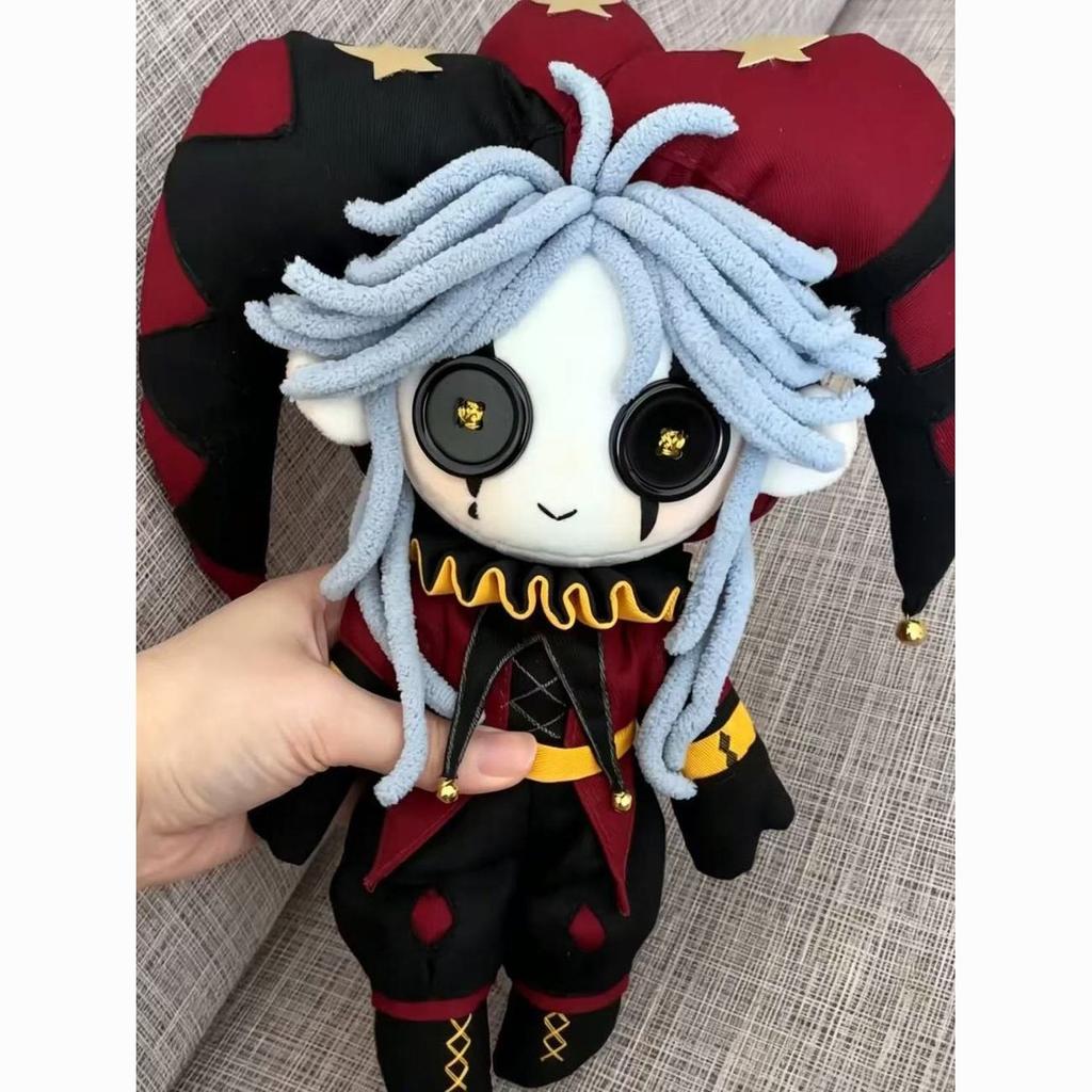 Anime Plush Pillow Sofa Cushion The Freak Circus Pierrothe Harlequin Clothes Dress Up 25CM Plushies Sitting Posture Figures