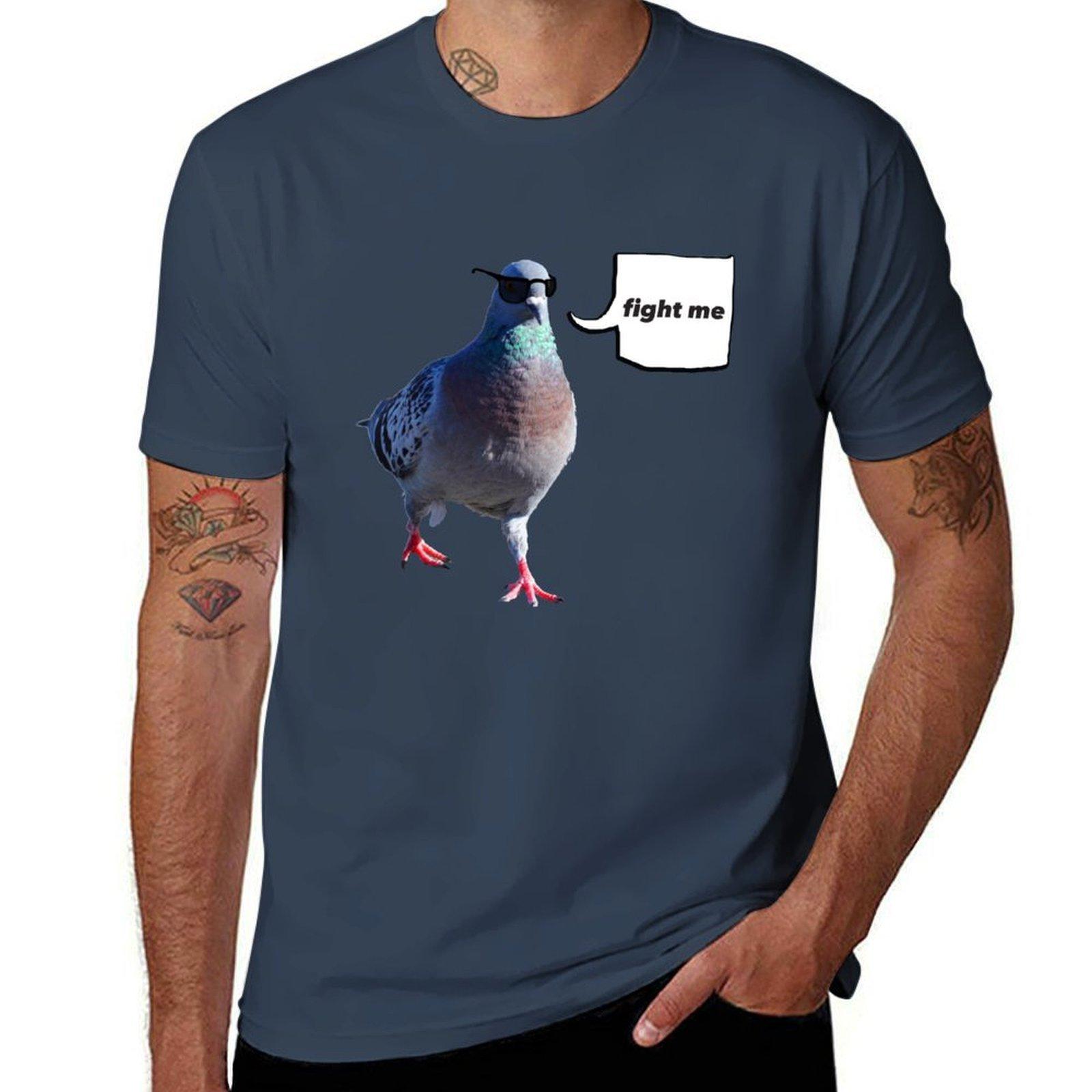 The Fight Me Pigeon TShirt Lightweight Running Sports TShirt S