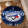Blue Jays Logo Round mat, Anti-slip Circle Carpet Chair rug For livingroom,Bedroom, doormat home decor Gift Christmas Gifts