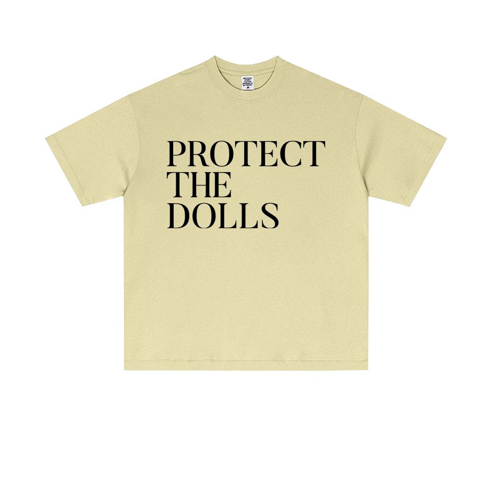 Pedro Pascal Protect The Dolls Same Style Print T Shirts Summer Men Women Fashion Oversized Tshirt Casual Cotton Vintage Tshirt