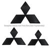 Compatible Front and Rear Logo Stickers for Mitsubishi Lancer Models: EX, Fortis, and Sportback