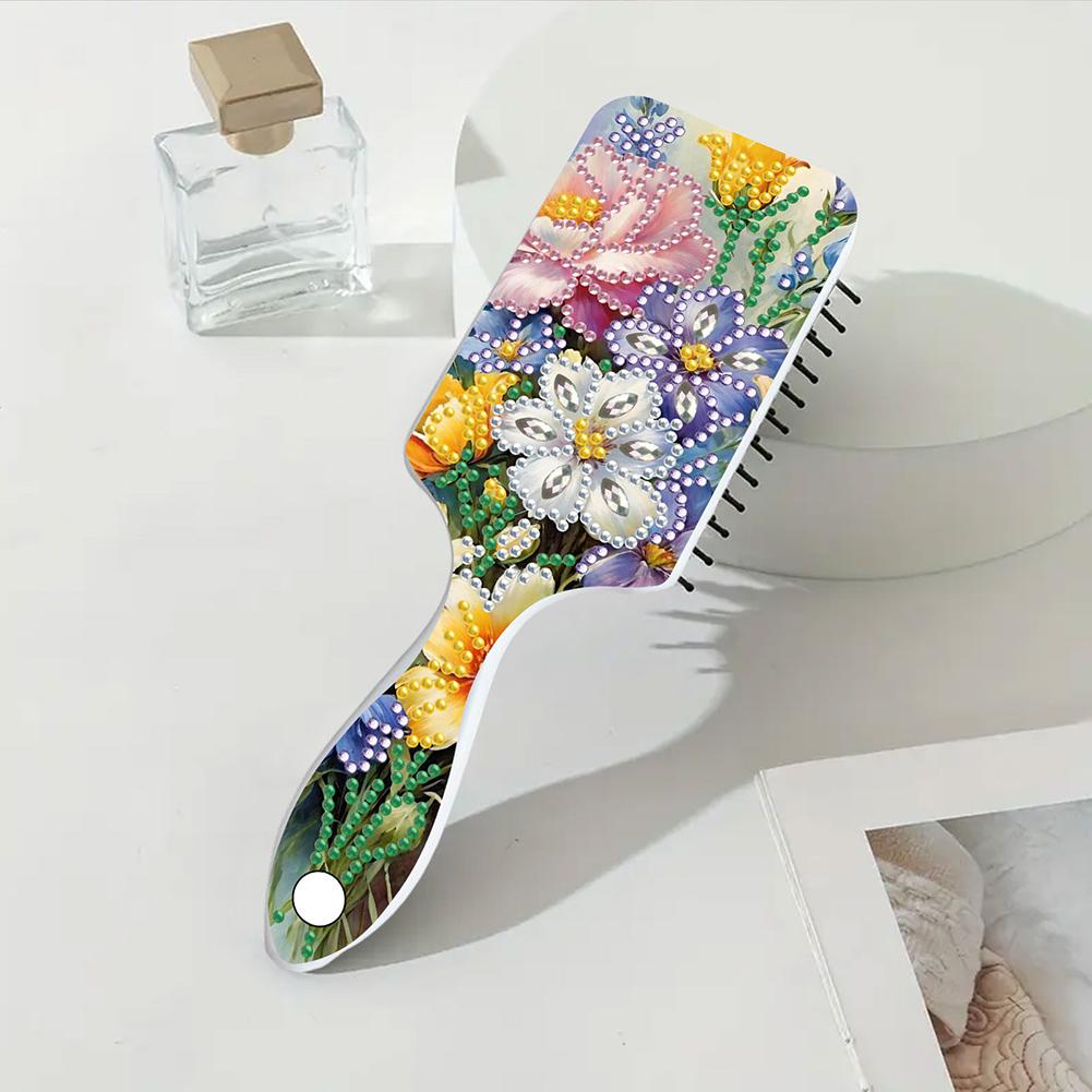 2pcs Diamond Comb Hair Brush DIY Craft Supplies Diamond Painting Hair Brush Crystal Air Cushion for Women