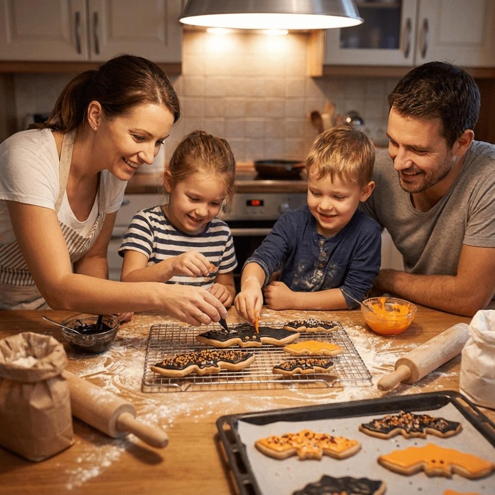 15PCS/SET 3D Bat Baking Molds Stainless Steel Pumpkin Cookie Cutter Biscuit Mold Halloween