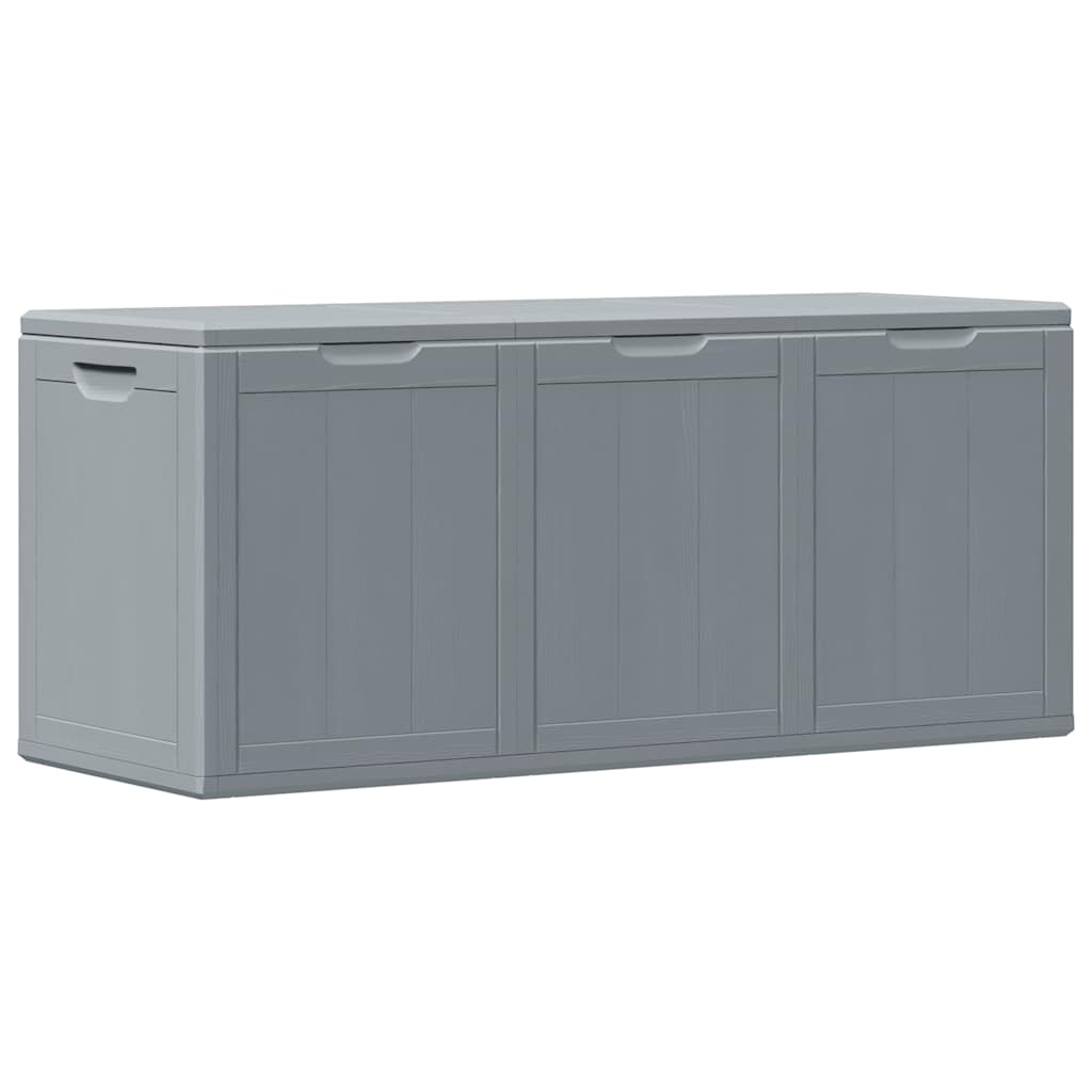 Vidaxl Skrzynia Ogrodowa, 270 L, Szara, Rattan Pp