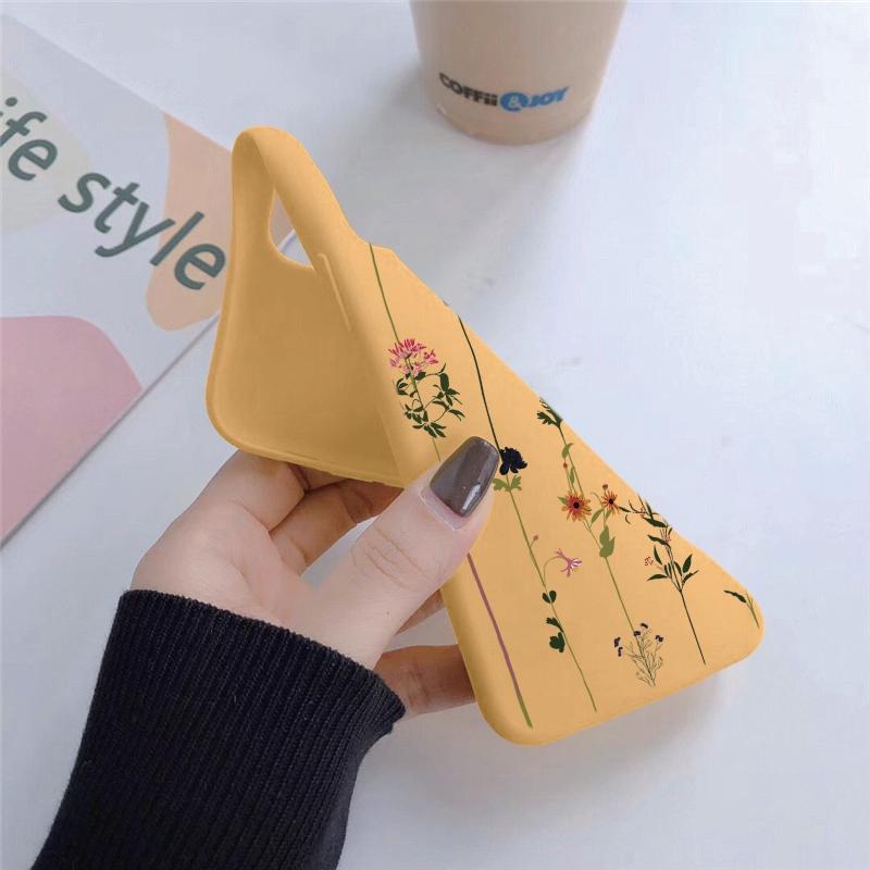 Květinové měkké silikonové pouzdro pro Xiaomi Redmi Note 13 Pro 13C Poco C65 Samsung A35 A55 A34 S24 Huawei Honor 200 Realme Camera Protective Shockproof Cover