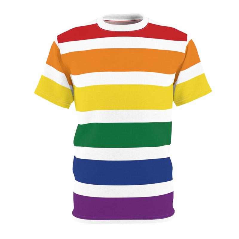 T-shirt Classica a Strisce alla Moda per Uomo Donna Personalità Colore a Contrasto Girocollo T-shirt Molteplici Opzioni di Colore Tee
