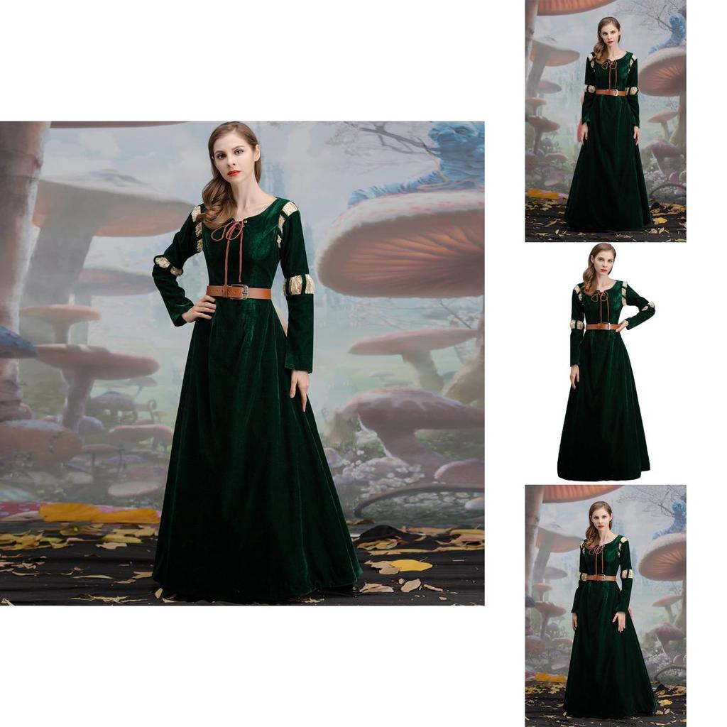 Disney Brave Merida Princess Costume Adult Dress High Quality Cosplay Suit For Halloween Party