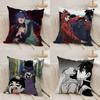 S-Scissor Seven Pillow Case Office Sofa Dorm Chair Back Short Plush Double-sided Printing Home  Cushion Cover