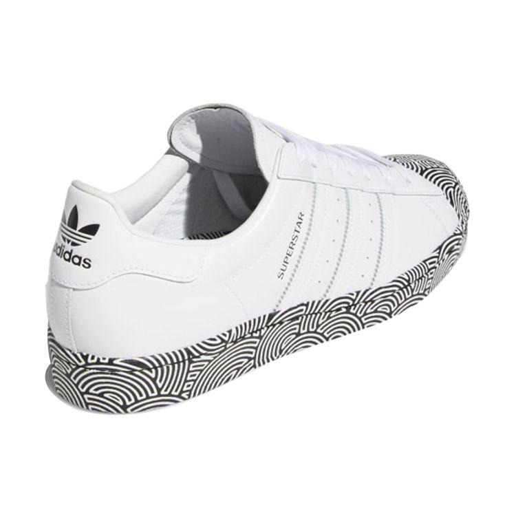 Hirocoledge x Adidas Superstar Takahashi Hiroko - White Black Unisex Sneakers Cloud-White Core-Black Signal-Pink FY1588