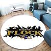 BaltimoreRavens Round Area Rug,Carpet Rug for Living Room Bedroom Sofa Playroom Decor,Non-slip Floor Mat