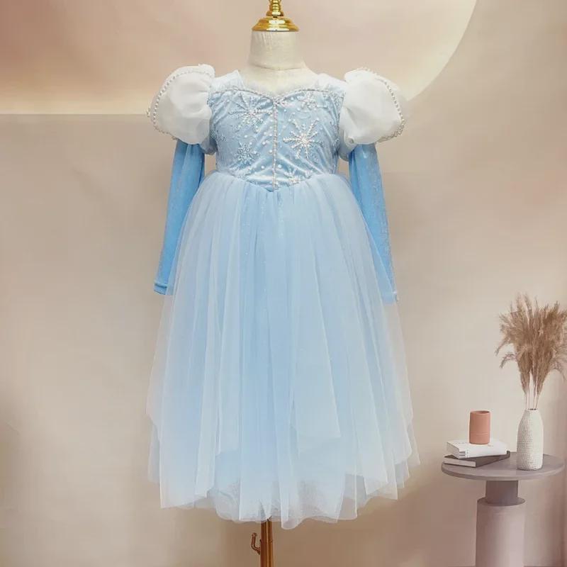 

Яркое платье принцессы Аиши для девочек - юбка для выступлений и Рождества на весну и осень 110cm