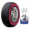 YEZOND Fabric Snow Chains for Light Easy Compliant with Chain Winter Snow No Jacking Low Low No Tire Damage Vehicles, Non-Metallic, Installation,