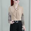 Women's Shirt Top Bow Loose Base Shirt Chiffon Shirt