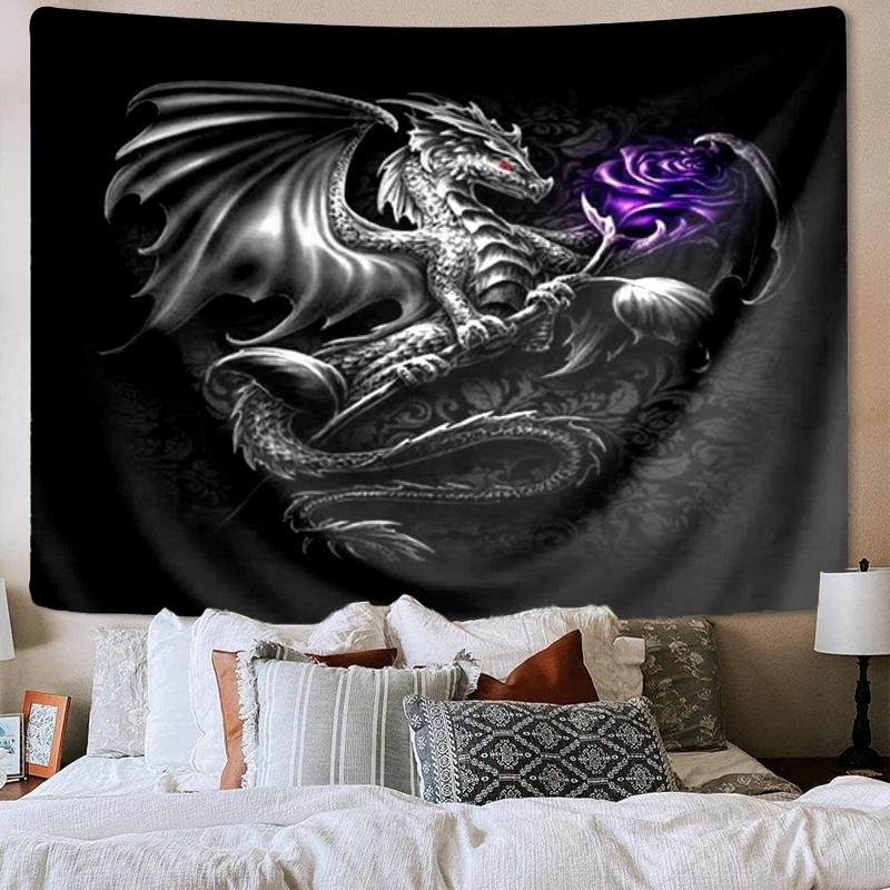 Mythical Dragon Flight Tapestry Room Decoration Wall Hanging for Living Room Bedroom, dormitory, Birthday and Christmas gifts