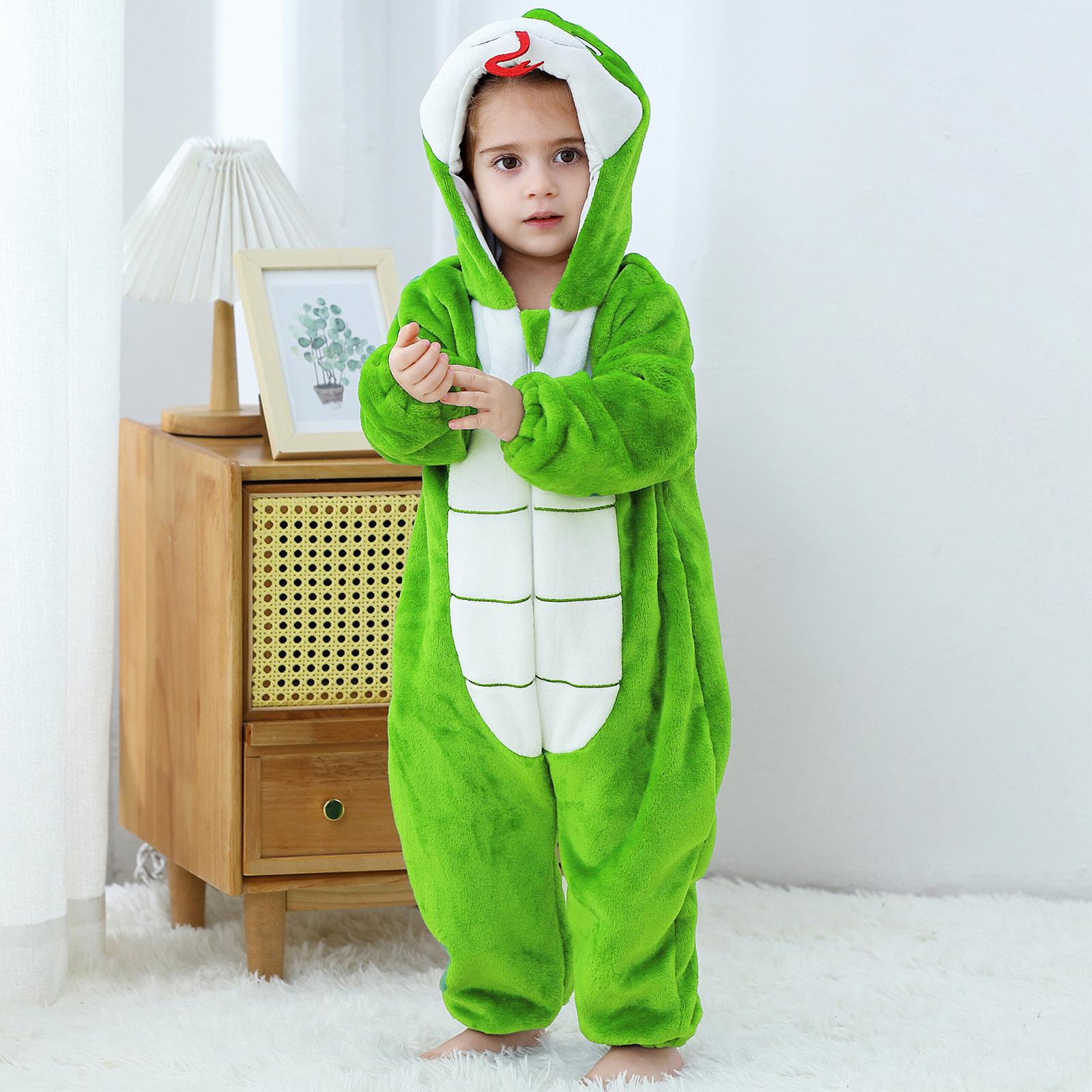 

Детский комбинезон, Теплый фланелевый комбинезон, Комбинезон для лазания в форме животного 90