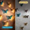 Decorazione da Parete Farfalla in Acrilico 3D Effetto Vetro Colorato Farfalla Decorativa a Mezza Ala Cattura Sole per Esterno Interno Giardino Patio Recinzione Decorazione Murale