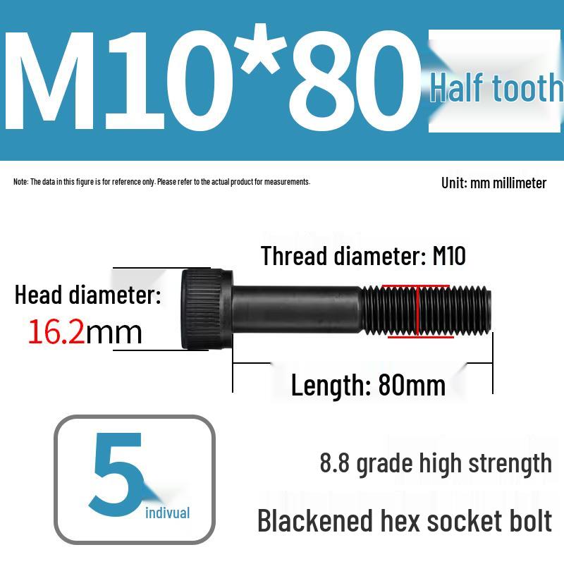 8.8 High-Strength Socket Head Cap Screw Bolt (M4-M20)