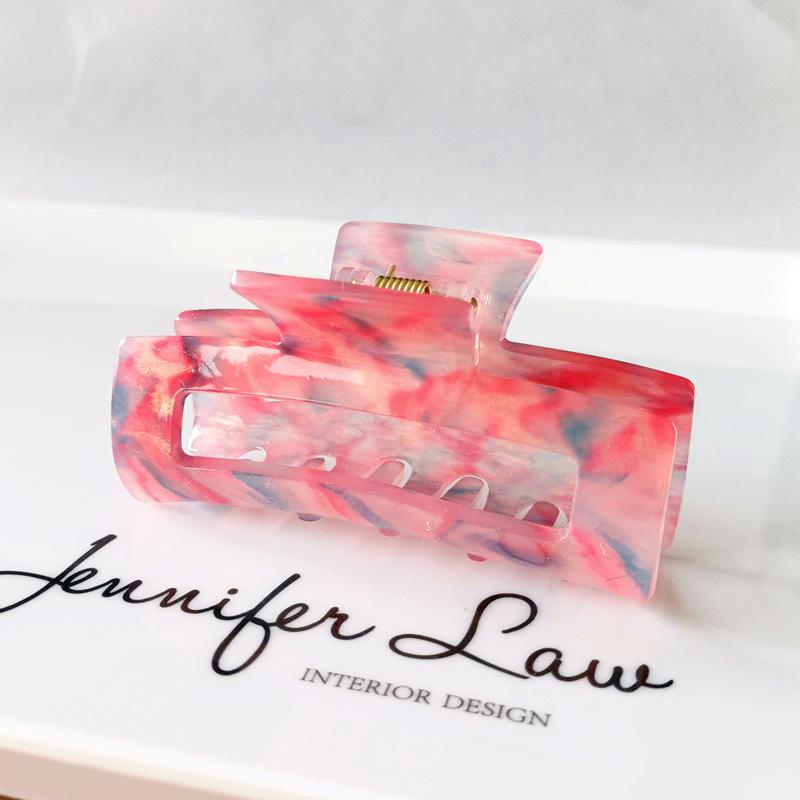 Korean-Style Temperament Square Acetate Hair Clip for Women - Large Ponytail Accessory