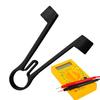 2Pcs Ergonomic Meter Probes Clip,Multimeter Probe Test Holder Clamping,Electrical Testing Power Supplies,One Hand Repairing Tool