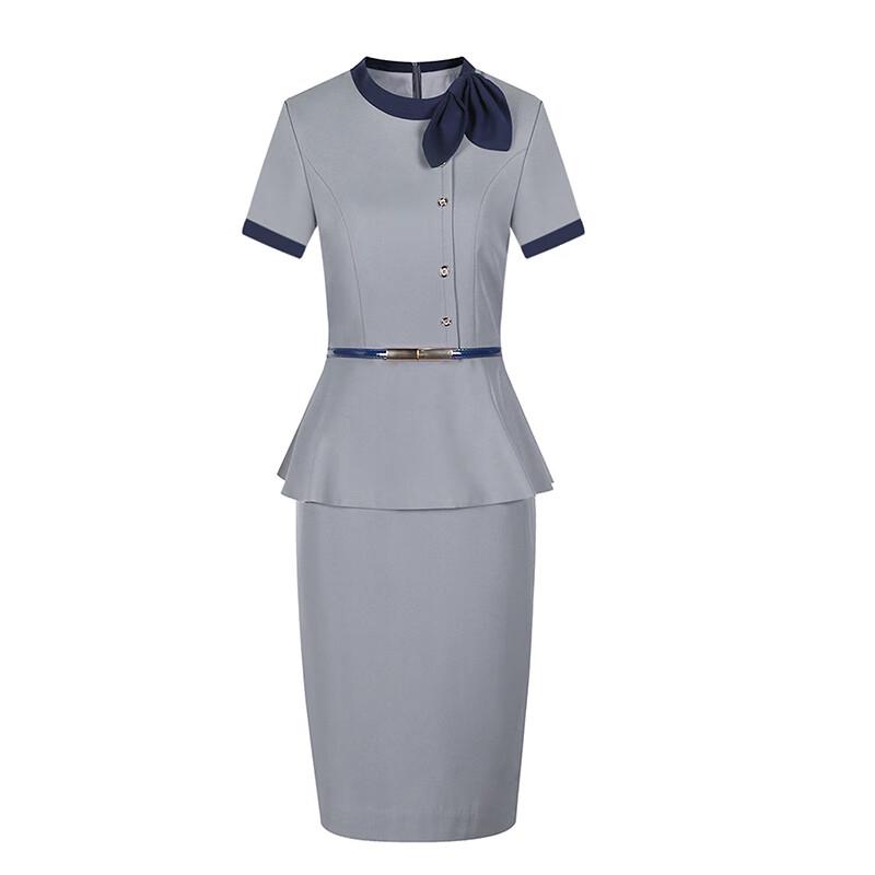 

Women s Professional Short-Sleeve Skirt Suit Set M