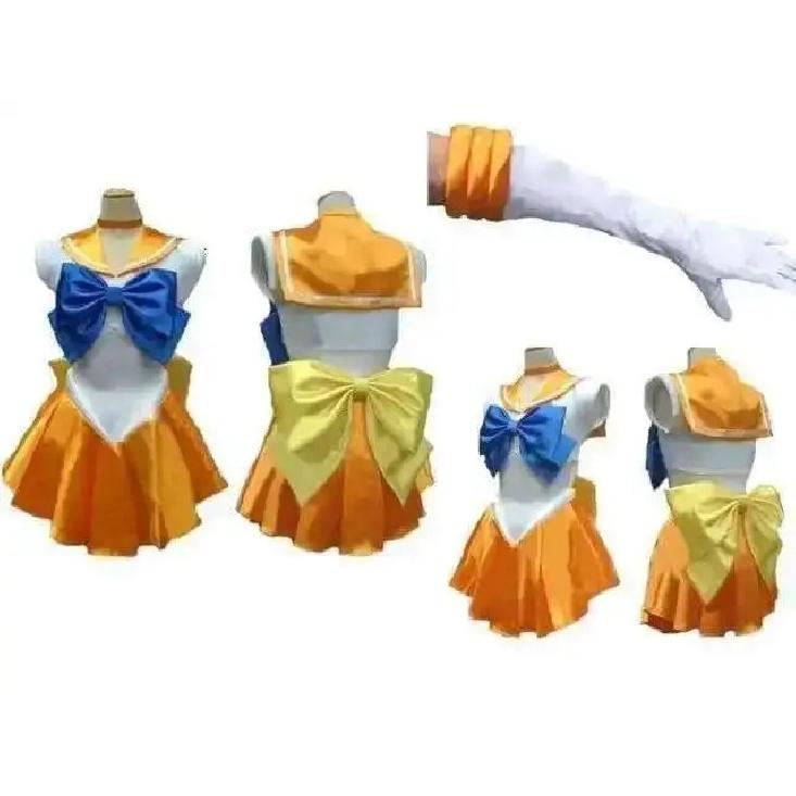 Heiß Süß Wächter Sailor Japanischer Zeichentrickfilm Film Cosplay Mädchen Merkur Mond Mars Kleid Süße Soldatin Sailor