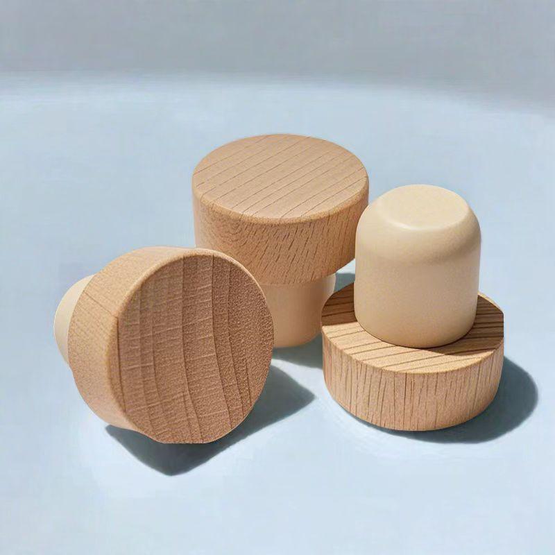 Wooden And Rubber Wine Bottle Corks T Shaped Cork Plugs For Wine Cork Stopper Reusable Wine Corks Bar Accessories