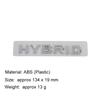 3D ABS Hybrid Letters Logo Car Letter Sticker Tail Bumper Badge Auto Rear Trunk Emblem Accessories