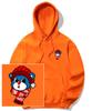 Santa Bear Logo Graphic Hoodie - Orange