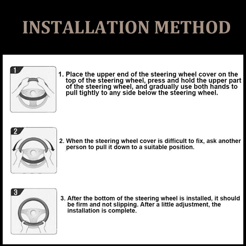 Carbon Fiber Car Steering Wheel Cover Perforated Leather 38cm 15 inch For Toyota RAV4 Hilux  Corolla Camry Prius Land Cruiser