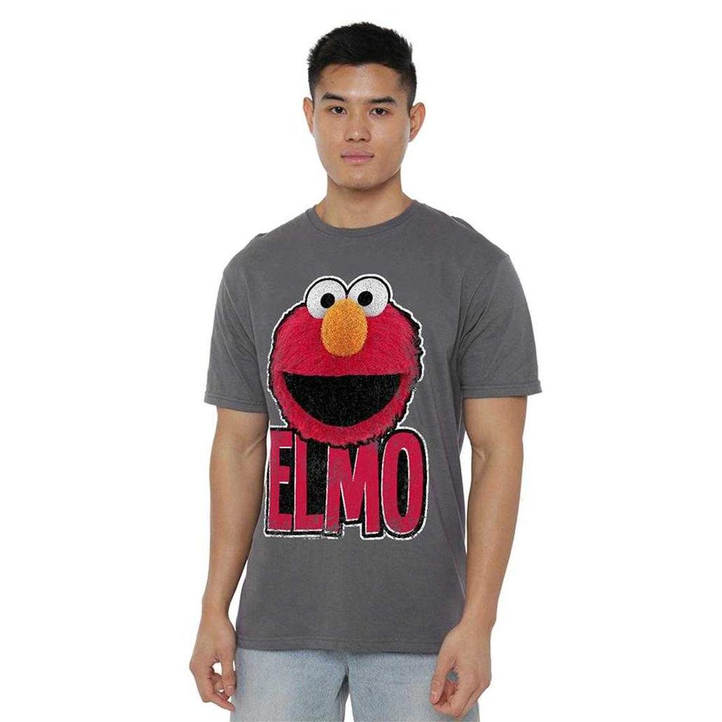Sesame Street Unisex Adult Elmo Smile T-Shirt