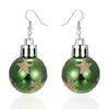 Holiday Festive Resin Earrings Featuring Snowflake And Star Designs For Women