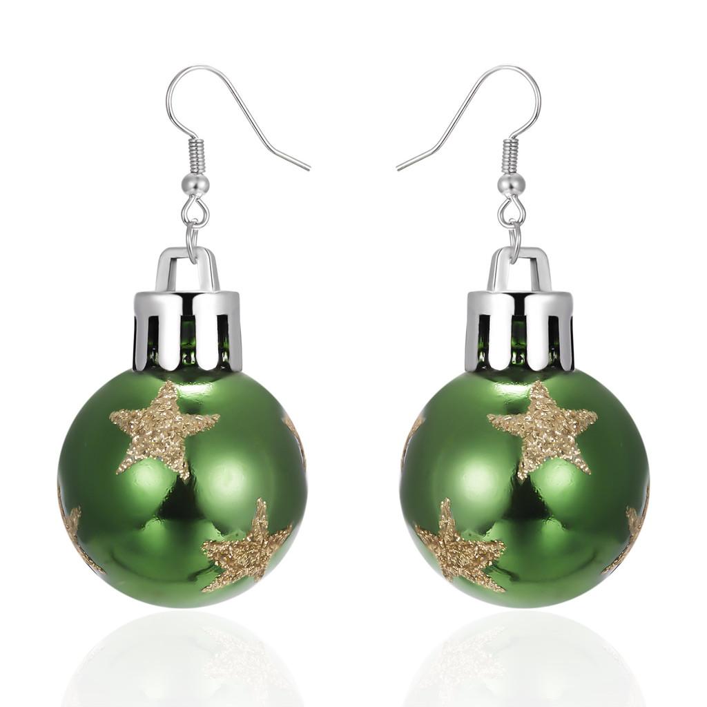 Holiday Festive Resin Earrings Featuring Snowflake And Star Designs For Women