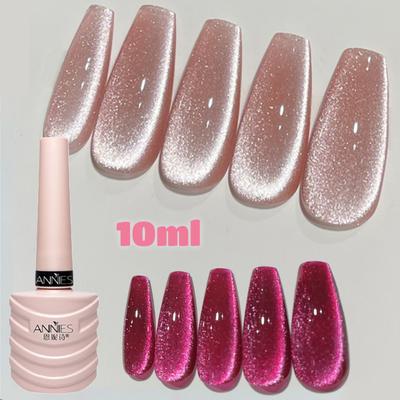 Crystal Magnetic Cat Eye Gél lak na nechty Holografický reflexný trblietok namočte UV Semi-permanentné laky Manikúra Nail Art