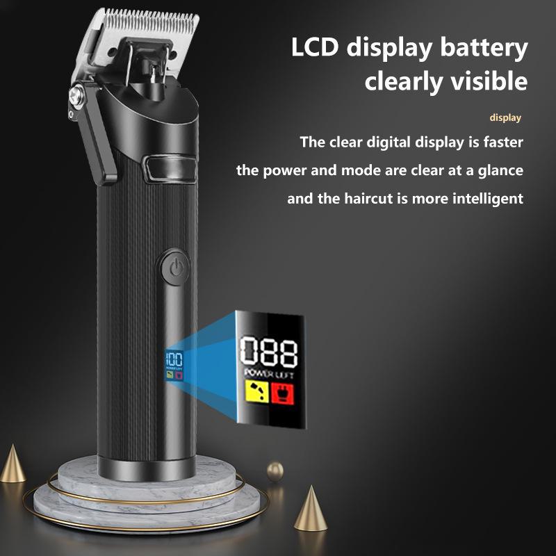 USB Rechargeable LCD Hair Clipper & Electric Razor