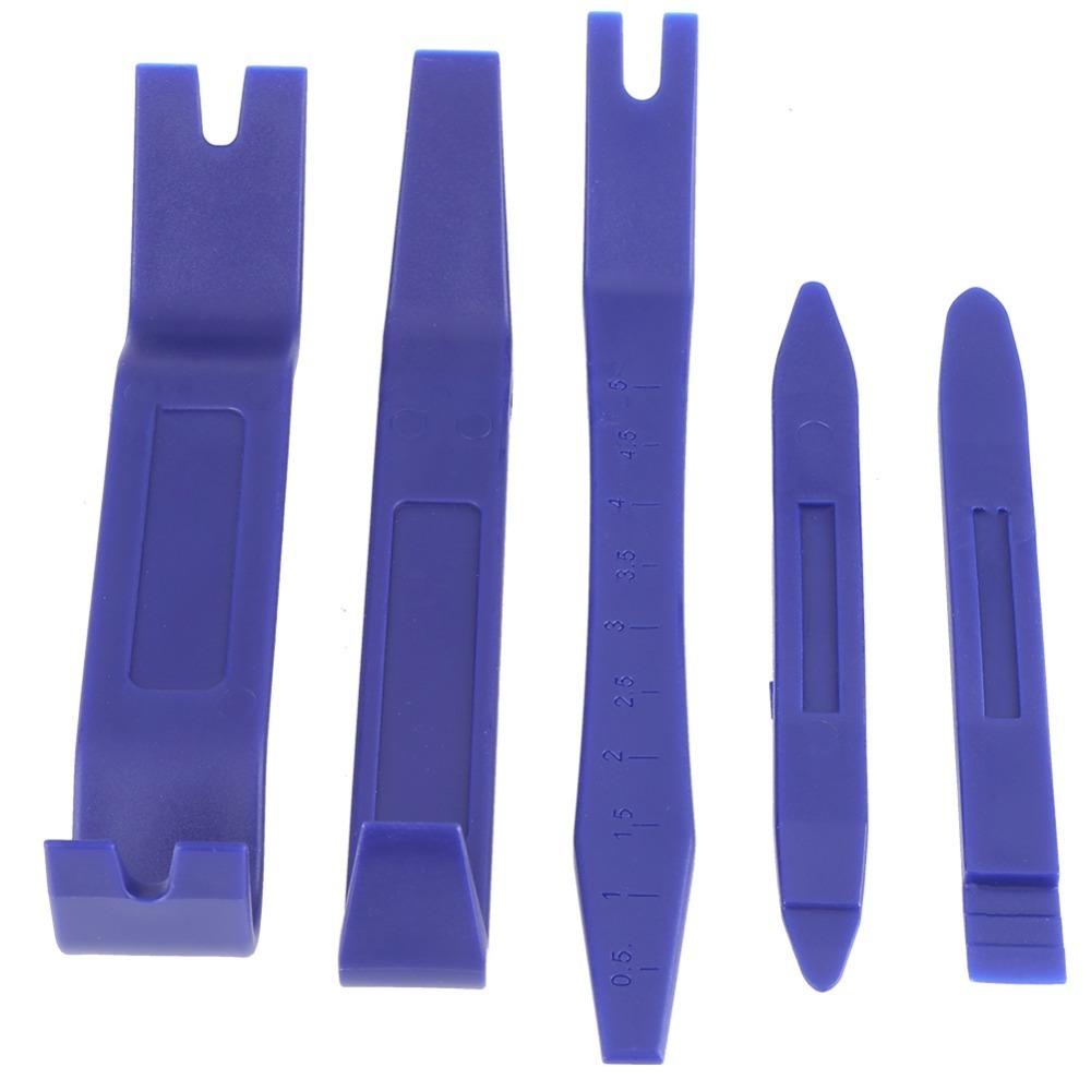 5PCS Nylon Auto Trim Removal Tool Kit Blue Automotive Interior Trim Pry Set  Car Auto Exterior